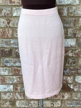 ST JOHN COLLECTION Pink Women's Santana Knit Skirt Size 12